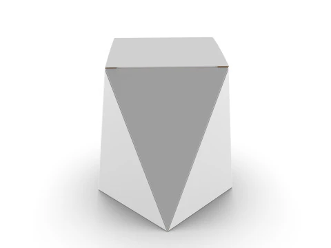 Eight Panel tapared packaging box 150x100x100mm 3D Model