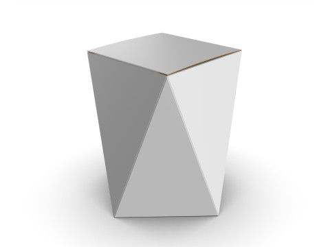 Eight Panel tapared packaging box 150x100x100mm 3Dモデル