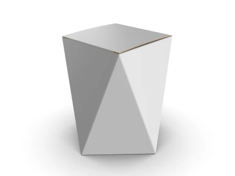 Eight Panel tapared packaging box 150x100x100mm 3D Model