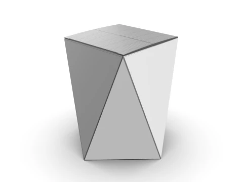 Eight Panel tapared packaging box 150x100x100mm 3D Model