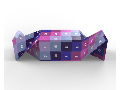 Twisted box packaging box 90x150x130mm Modelo 3D
