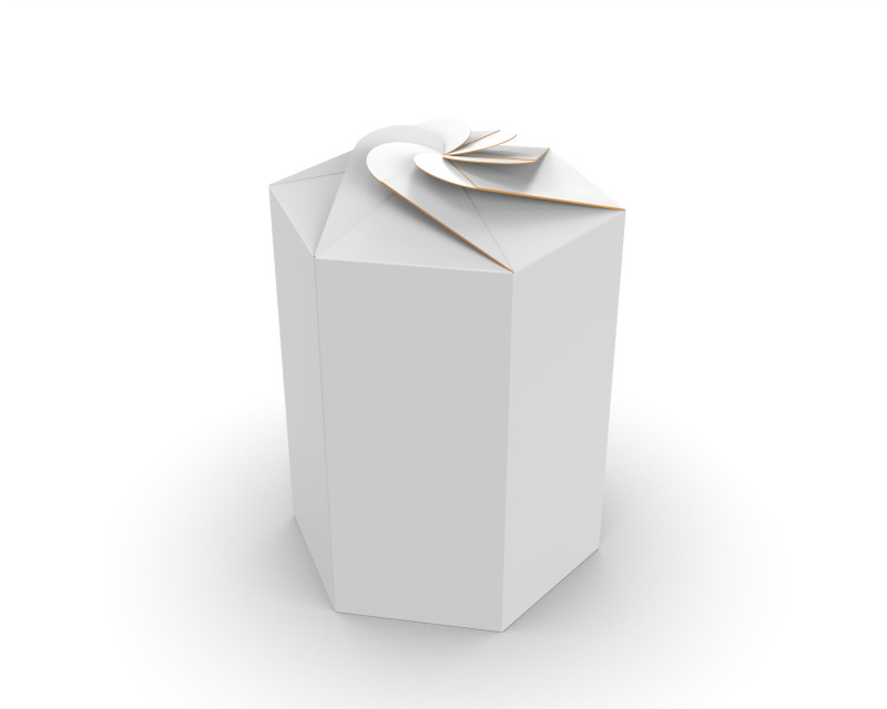 Hexagonal box packaging box 200x85x85mm 3D Модель .c4d .max .obj .3ds .fbx .stl .blend 