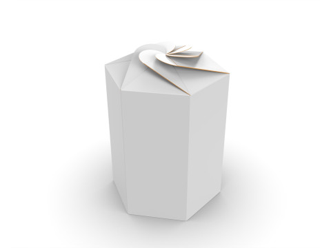 Hexagonal box packaging box 200x85x85mm 3Dモデル
