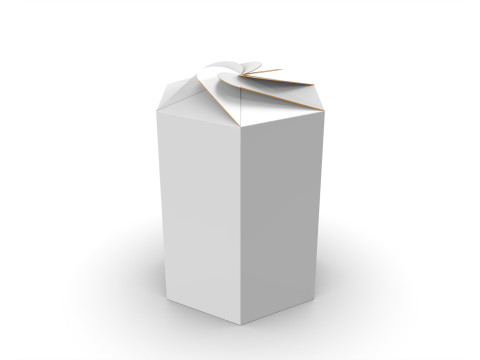 Hexagonal box packaging box 200x85x85mm 3D Модель