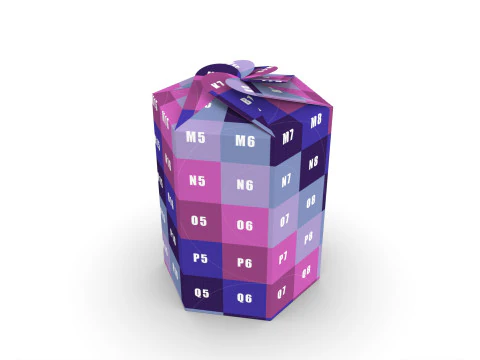 Hexagonal box packaging box 200x85x85mm 3D Model