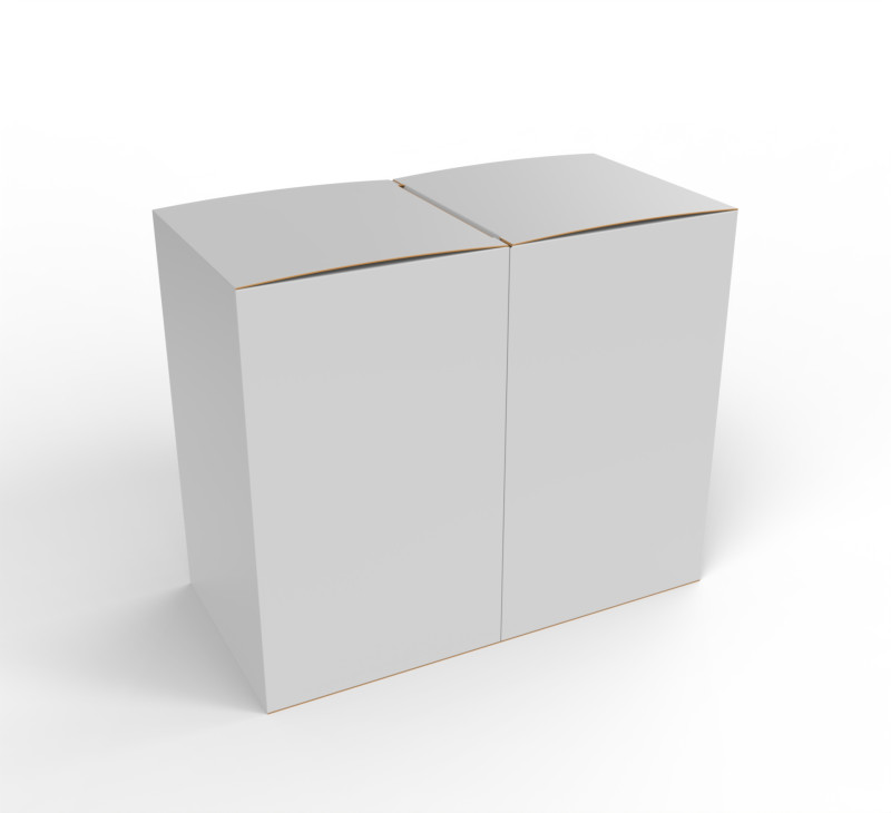 Double box packaging box 90x90x150mm 3D 모델 .c4d .max .obj .3ds .fbx .stl .blend 