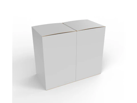 이중 상자 포장 상자 90x90x150mm 3D 모델