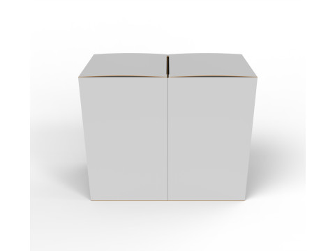 Double box packaging box 90x90x150mm 3D 모델