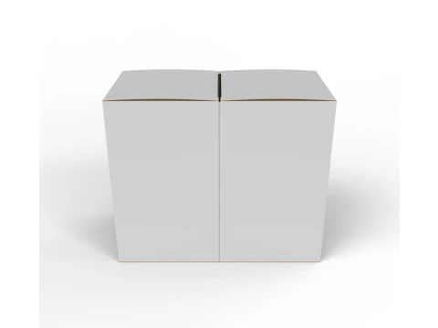 Double box packaging box 90x90x150mm 3D Model