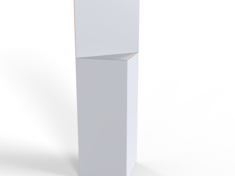 Triangular prism hanger packaging box 3Dモデル