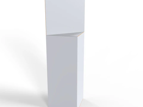 삼각 프리즘 걸이 포장 상자 3D 모델