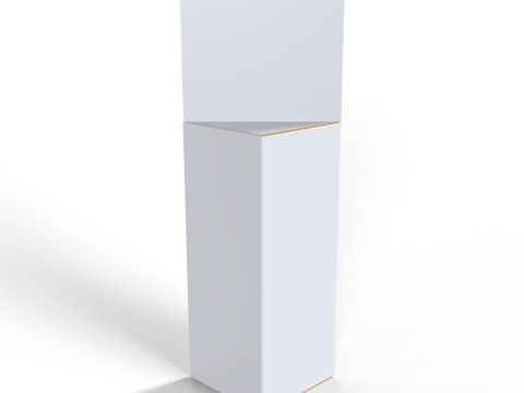 Triangular prism hanger packaging box Model 3D