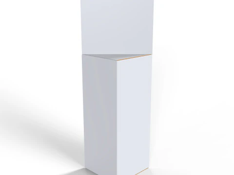 Triangular prism hanger packaging box 3D Model