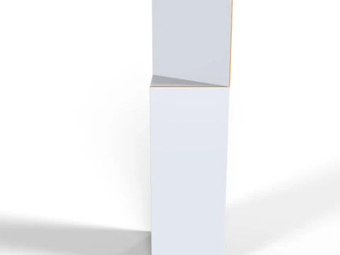 Triangular prism hanger packaging box 3D Model