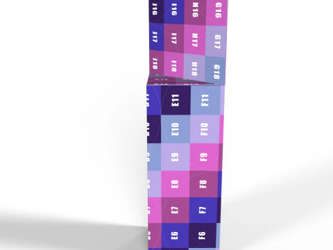 Triangular prism hanger packaging box 3D Model