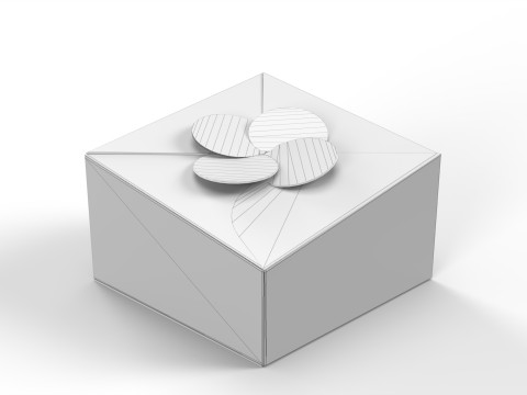 Tapared packaging box 70x50x25mm 3Dモデル