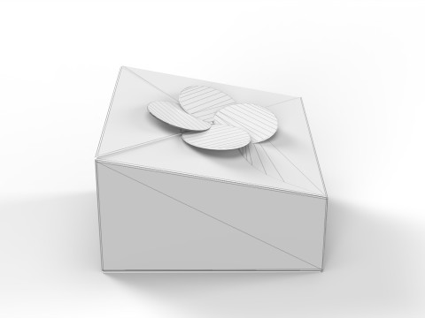 Tapared packaging box 70x50x25mm 3Dモデル