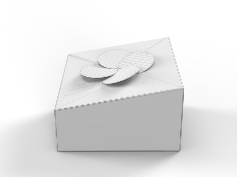 Tapared packaging box 70x50x25mm 3Dモデル