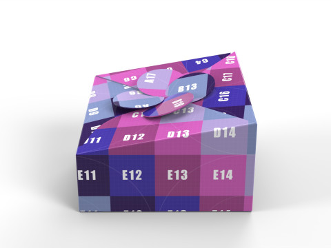 Tapared packaging box 70x50x25mm 3Dモデル