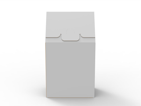 Gable Top Cardboard Packaging Box 100x115x70mm 3D Модель