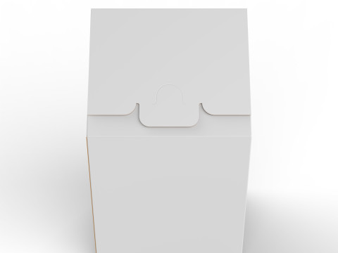 Gable Top Cardboard Packaging Box 120x120x80mm 3Dモデル