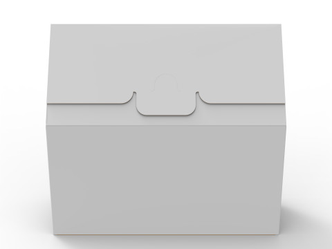 Gable Top Cardboard Packaging Box 200x100x80mm 3D Модель