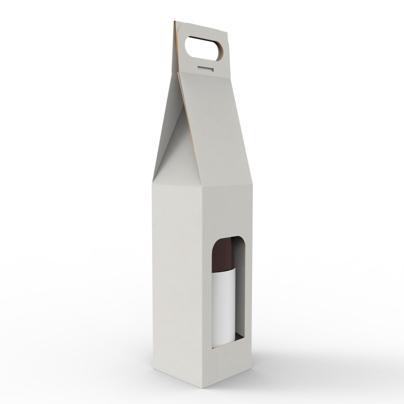 Packaging holder for one wine bottle 3Dモデル .c4d .max .obj .3ds .fbx .stl .blend 