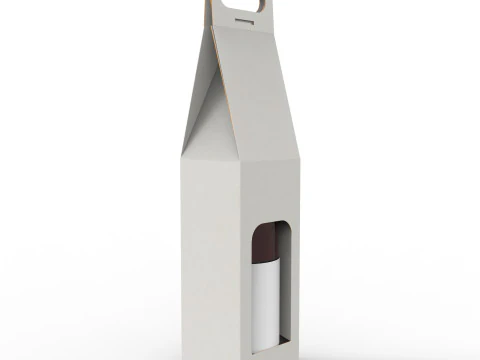 와인병 1개용 포장 홀더 3D 모델