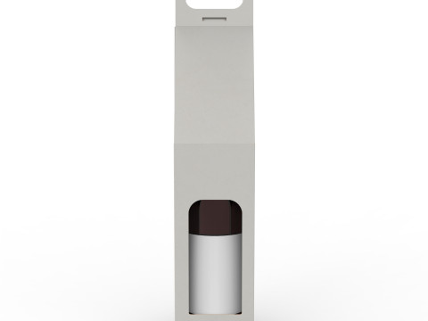 Packaging holder for one wine bottle 3Dモデル