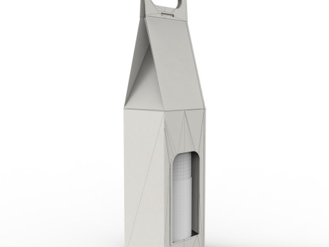 Packaging holder for one wine bottle 3Dモデル