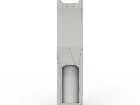 Packaging holder for one wine bottle 3D Model