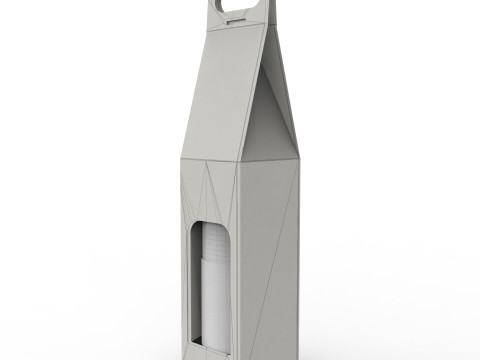 Packaging holder for one wine bottle 3Dモデル