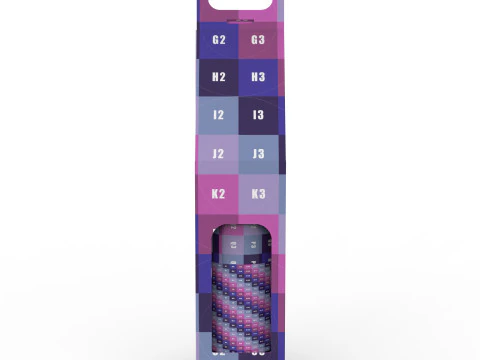 Packaging holder for one wine bottle 3D Model