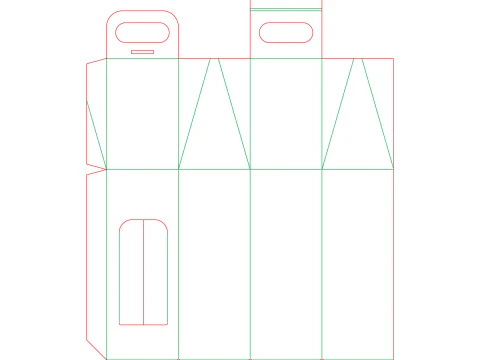 Packaging holder for one wine bottle 3D Model
