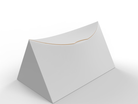 Realistic Concave Box Packaging Mockup for Eye Catching Designs 3D 模型