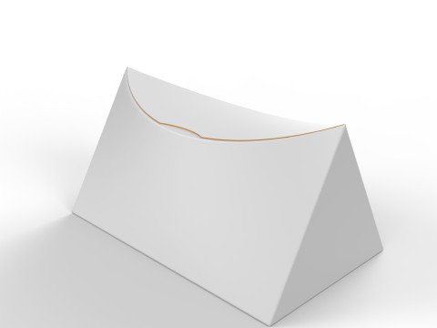 Realistic Concave Box Packaging Mockup for Eye Catching Designs 3D 模型