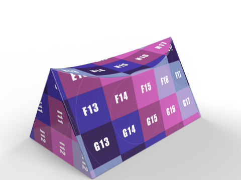 Realistic Concave Box Packaging Mockup for Eye Catching Designs 3D 模型