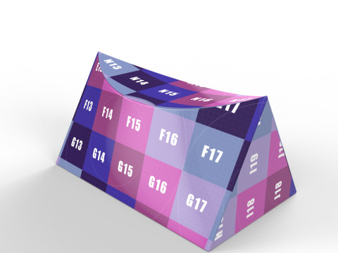 Realistic Concave Box Packaging Mockup for Eye Catching Designs 3D 模型