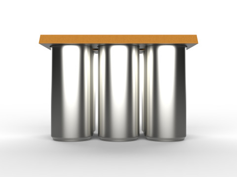 EcoCraft Six-Can Holder for Sustainable Beverage Packaging 3D Модель