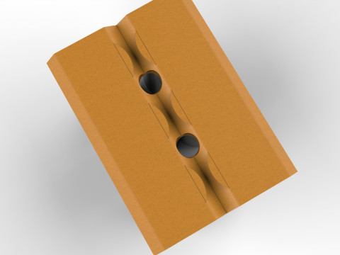 EcoCraft Six-Can Holder for Sustainable Beverage Packaging 3D Модель