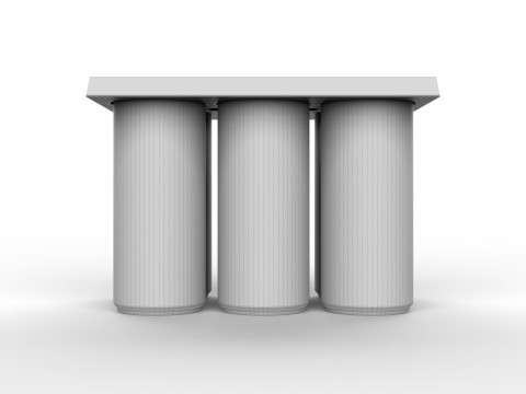 EcoCraft Six-Can Holder for Sustainable Beverage Packaging 3D Модель