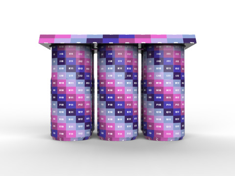 EcoCraft Six-Can Holder for Sustainable Beverage Packaging 3D Модель