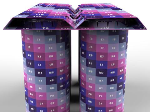 EcoCraft Six-Can Holder for Sustainable Beverage Packaging 3D Модель