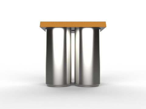EcoCraft Four-Can Holder for Sustainable Beverage Packaging Modelo 3D