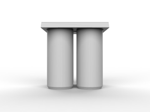 EcoCraft Four-Can Holder for Sustainable Beverage Packaging Modelo 3D