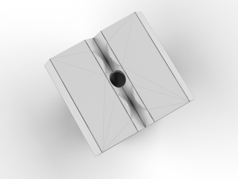 EcoCraft Four-Can Holder for Sustainable Beverage Packaging Modelo 3D