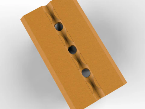 Suporte para oito latas EcoCraft para embalagens de bebidas sustent&aacute;veis Modelo 3D