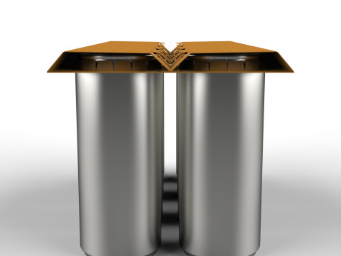 EcoCraft Eight-Can Holder for Sustainable Beverage Packaging 3D Модель