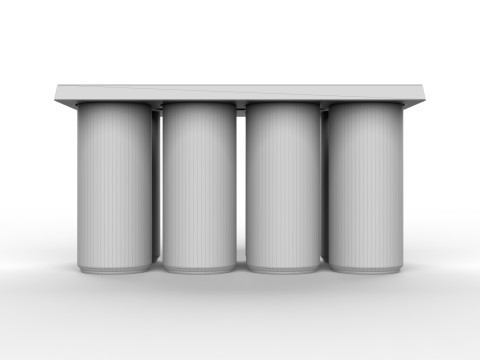 EcoCraft Eight-Can Holder for Sustainable Beverage Packaging 3D Модель