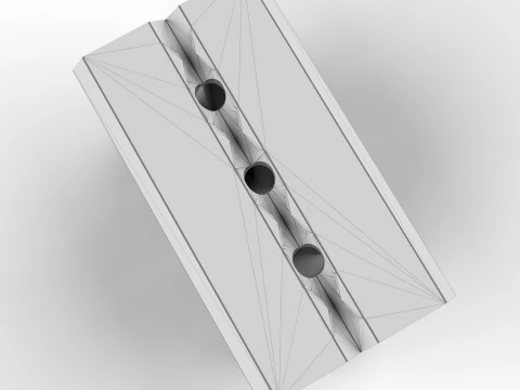Suporte para oito latas EcoCraft para embalagens de bebidas sustent&aacute;veis Modelo 3D